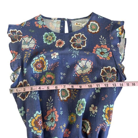 Marine Layer Laney Linen Blend Blue Mini Dress in
Marlin Hibiscus Floral Small - Picture 6 of 12